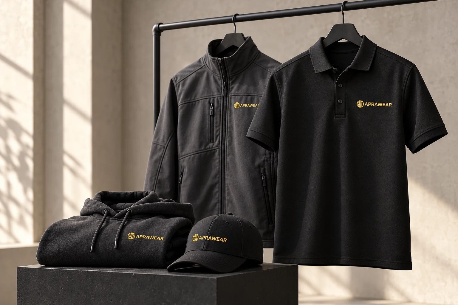 APRAWEAR personalised workwear &mdash; add your own company logo