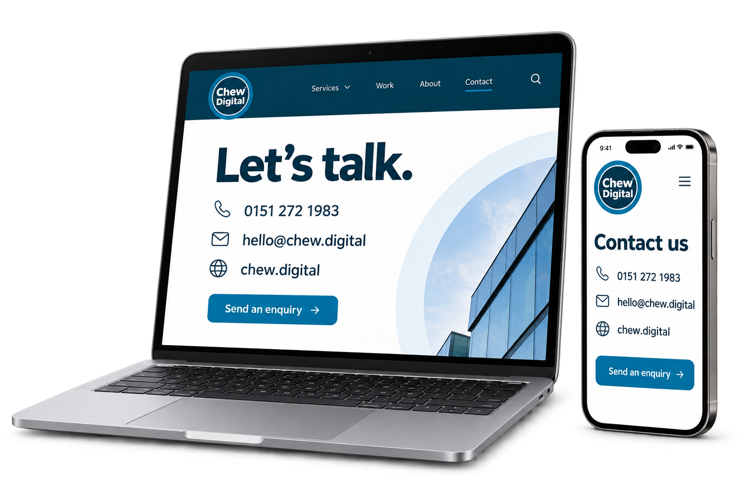 Contact Chew Digital&reg; &mdash; phone, email and online enquiries